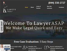 Tablet Screenshot of lawyerasap.com